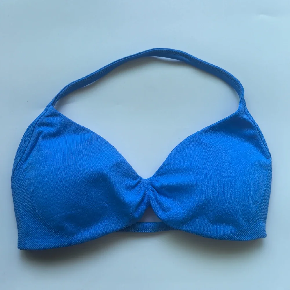 Impact Strappy Bra Women with logo Backless Yoga Top Open Back Gym Bra Padded Women Workout Clothing Gym Top Halter Sport Bra