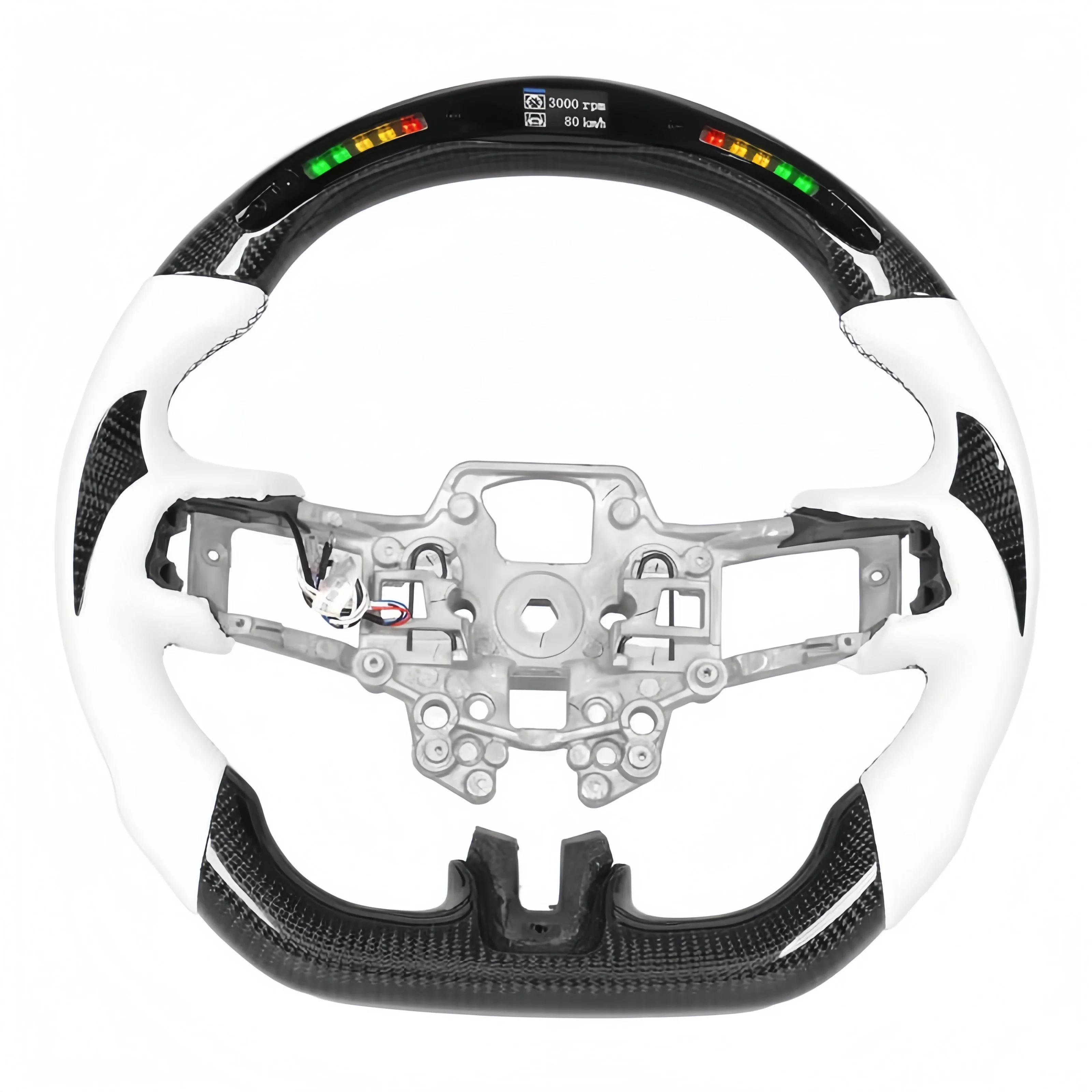 

High Quality Sport Style Carbon Fiber Speed LED Steering Wheel for Ford Mustang GT 2010-2014 Car Accessories Steering Wheel