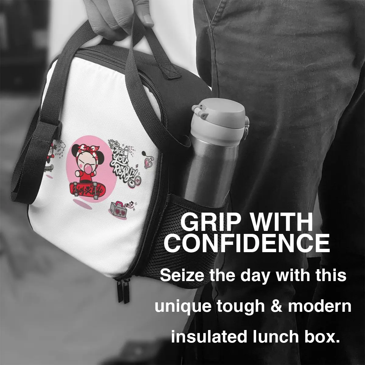 حقيبة غداء معزولة من كارتون بوكا للنساء والأطفال، صناديق طعام محمولة، حقيبة غداء حرارية