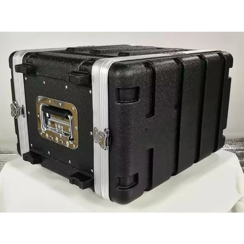 for ABS Plastic 6U 310 Medium Audio Equipment Chassis Portable Air Case Cabinet For Power Amplifier Wireless Microphone Receiver