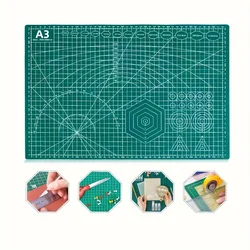 1PC cutting pad 18x12”, A3 art cutting board-polyvinyl chloride slip-resistant self-healing paper faux leather