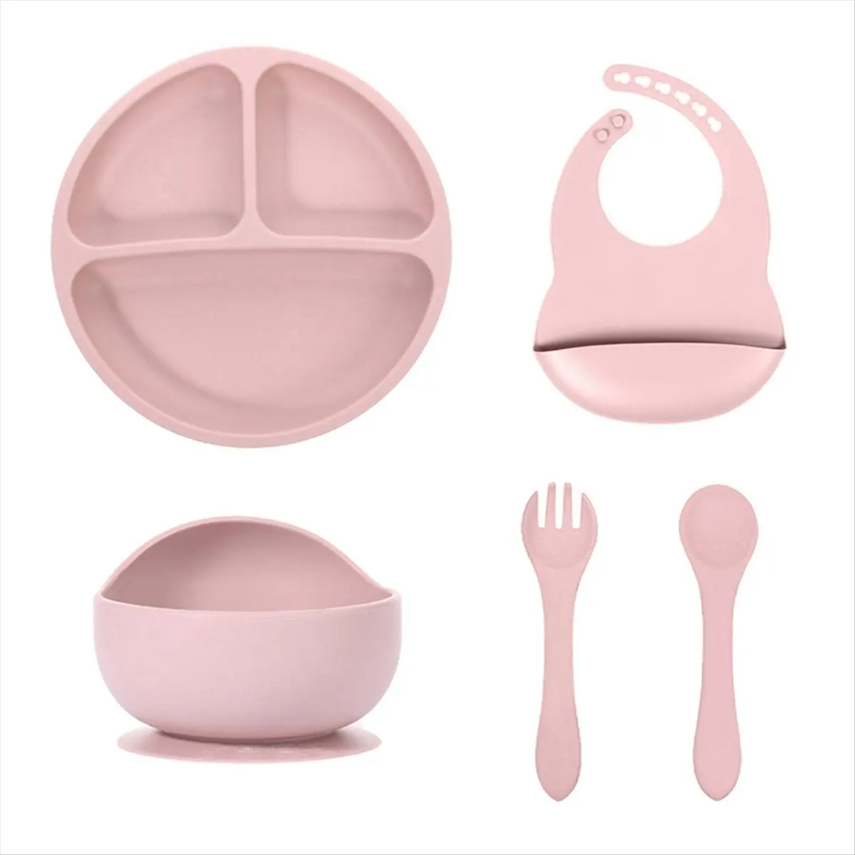 2025+ Baby Feeding Set, with Strong Suction, Silicone Tableware, Used to Hold Solid Food.