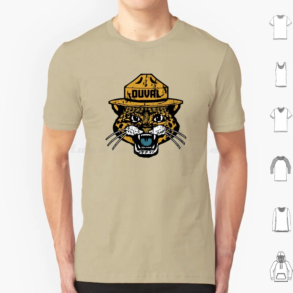 Duval Smokey The T Shirt 6Xl Cotton Cool Tee Jacksonville Duval 904 Duval County Big Cat Cat Lady Smokey The