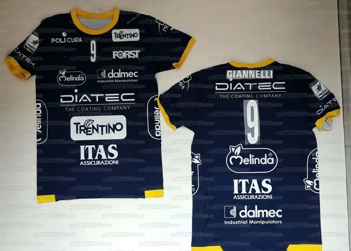 2026 Neuer Italienischer Stil Neuer Itas Trentino Volleyball-Anzug Lässiges Sport-T-Shirt Bequemes Atmungsaktives Familien-Outfit – Detail 4