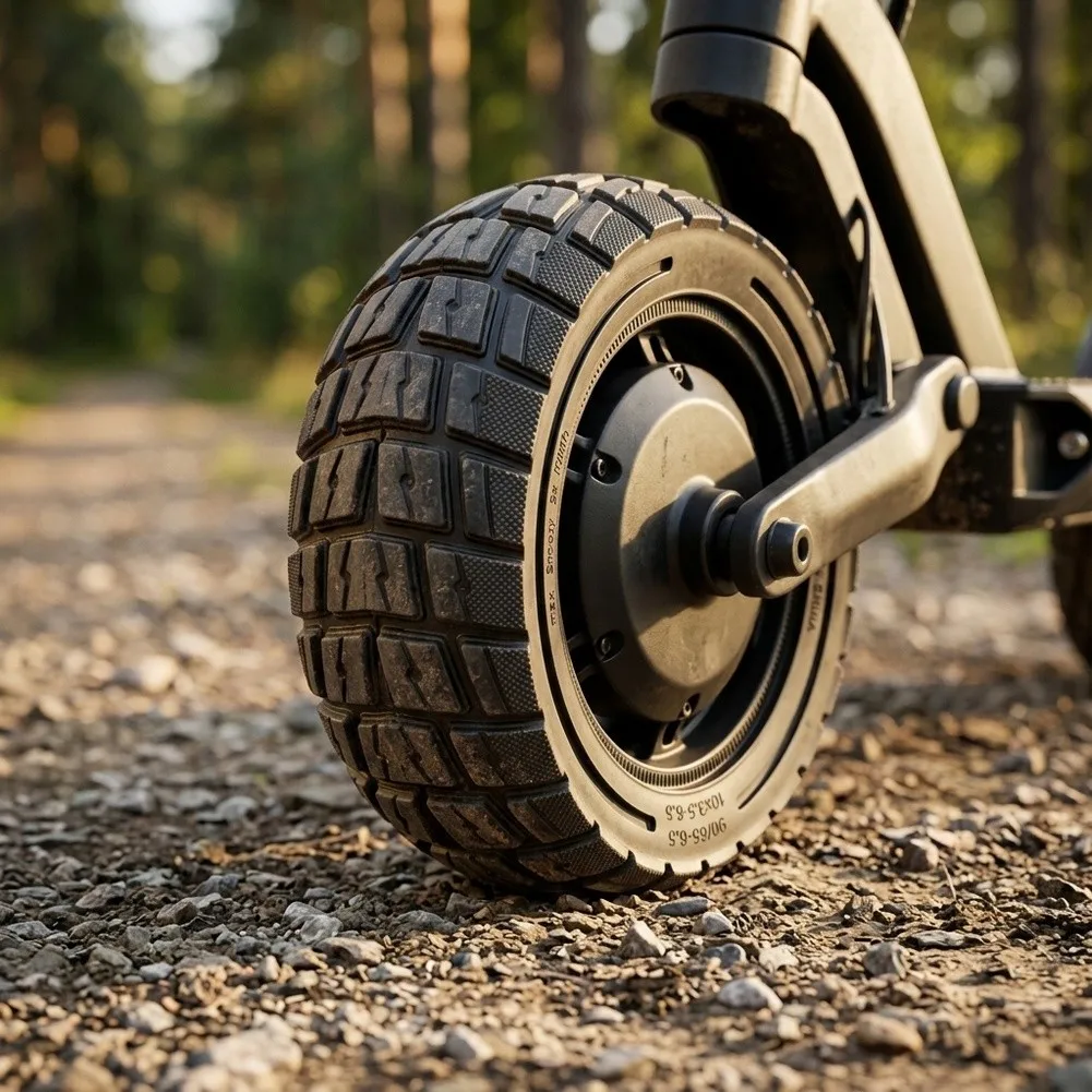 Off-road Scooter Tire 11-inch Solid Tire Off-road Riding Deep for tread Pattern Solid Rubber Construction Tire For Electric for