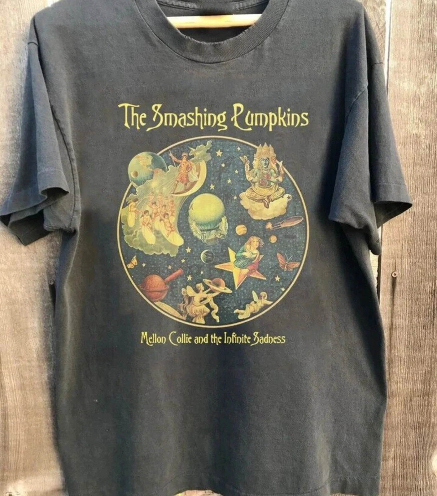 The Smashing Pumpkins Mellon Collie And The Infinite Sadness Tour T-Shirt Vintage T Shirt  Mens T Shirts