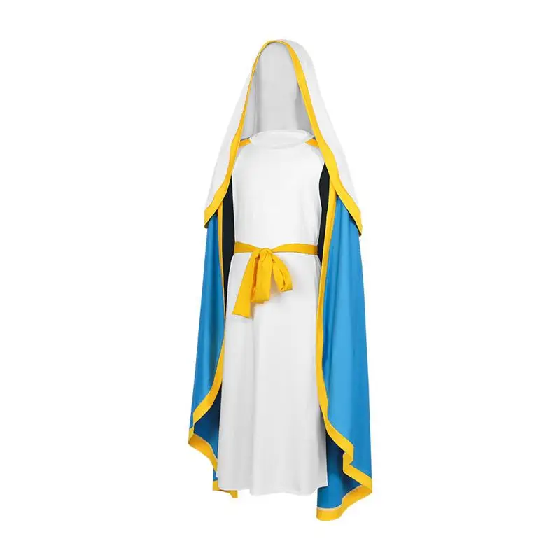 

Shepherd Cosplay Sleeveless Robe Shoulder Wrap Ancient Mustard Color Halloween Role-playing Costume Women's Ethnic Stage Costume
