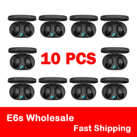 Choice 10pcs Wholesale TWS E6S Wireless Headphones Bluetooth Earphone Stereo Headset Earbuds with Microphone for Iphone Xiaomi