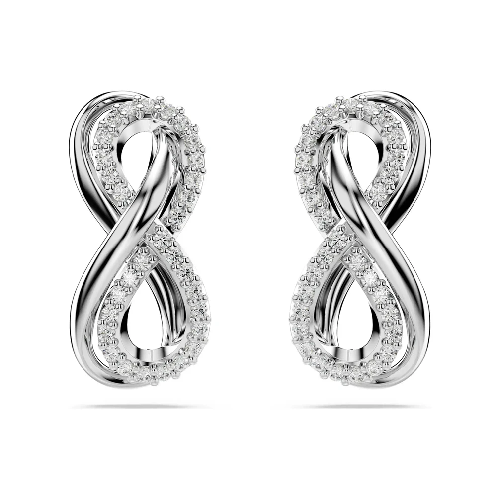 

Кристаллические серьги-гвоздики с символом бесконечности - вневременный и глубокий аксессуар с глубоким смыслом