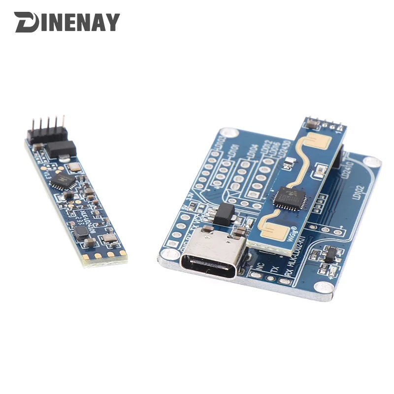 LD2410B Test Kit LD2410 FMCW 24G Smart Human Presence Status Sensing Radar Heartbeat Detection Sensor Module High Sensitivit