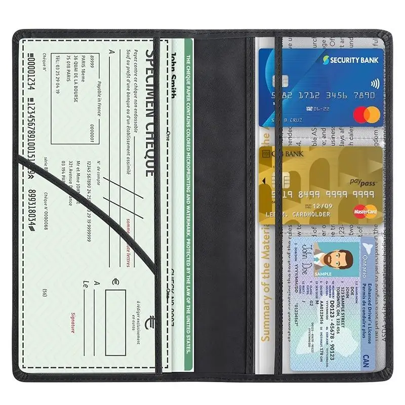 Driver License and Registration Card Organizer for Car Water Resistant Multi Pocket Document Holder for SUV and Sedan Owners