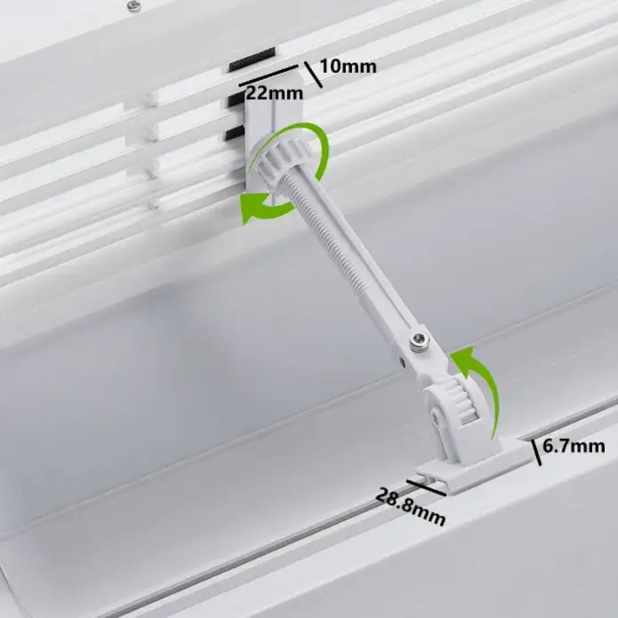 White PVC Air Conditioner Wind Deflector Baffle For AC Outlet Grille Direct Blowing Shield 20x40cm Home Cooling Parts