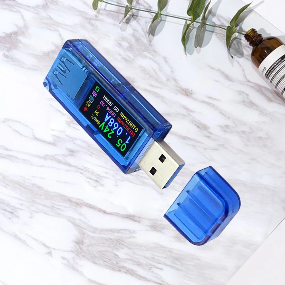 

USB Voltage Current Multimeter Portable Lightweight Tester Voltmeter Ammeter Compact Output Voltage Monitor