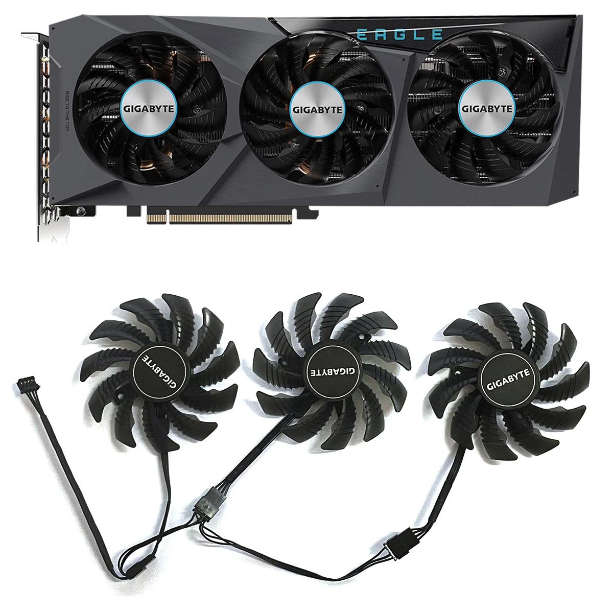 PLD08010S12HH T128010SU RTX 3060 GPU Cooler For Gigabyte Gigabyte Geforce Rtx 3060 3070 Rtx 3060Ti 3070Ti Eagle Cooling Fan