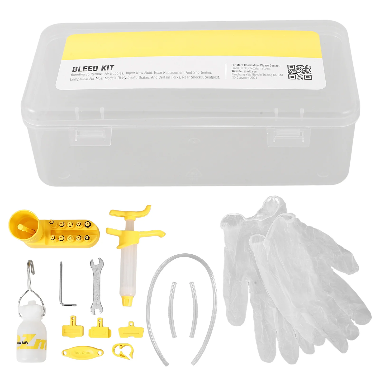 

1Set Hydraulic Disc Brake Bleed Kit Bike Oil Bleed Tool Set Professional Multi-Adapter Bike Brake Repair Tools