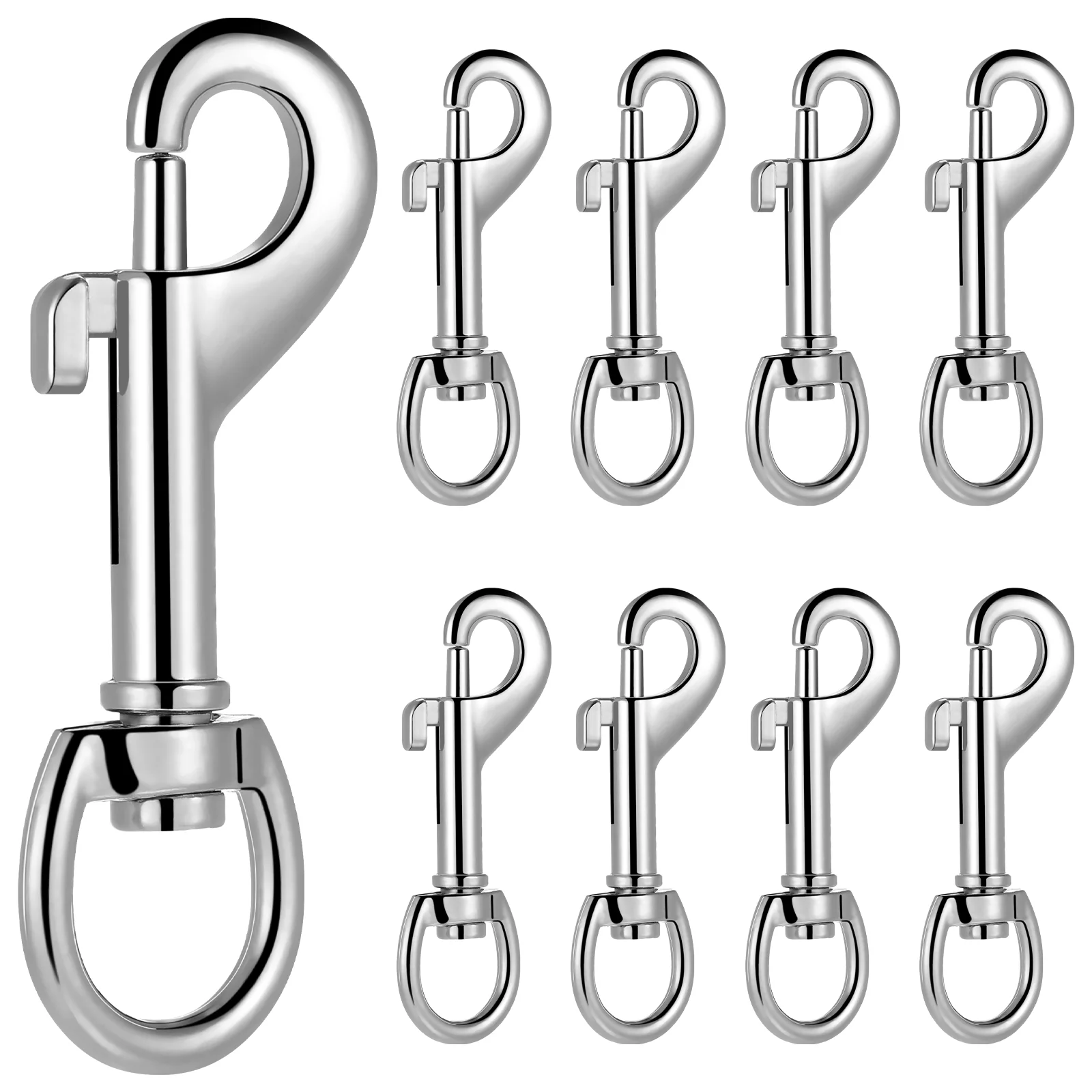 24 Stuks Hond Knop Lock Lanyard Snap Sluiting Huisdier Aangelijnd Haken Enkele Duiken Automatische Gesp Draaibare Zinklegering Clip Band klemmen
