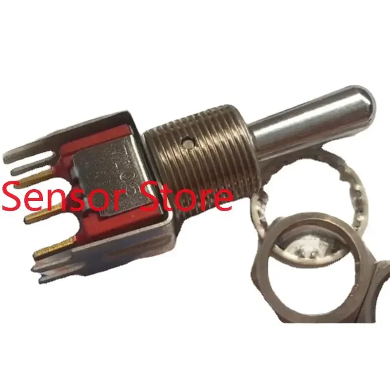 10PCS 7105 Toggle Switch With Bracket 3 Feet 3-position Double Reset Left And Right  Rocker