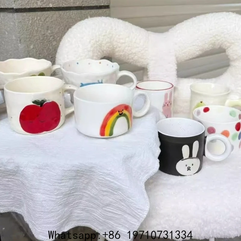 

Summer Hand-painted Ceramic Mugs Are Especially Cute