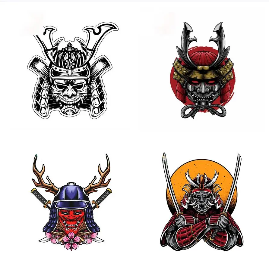 FUYOOHI Lustige Aufkleber Außenzubehör Samurai Monster Autoaufkleber Aufkleber Dieselaufkleber Wasserdicht für JDM VAN Dekoration