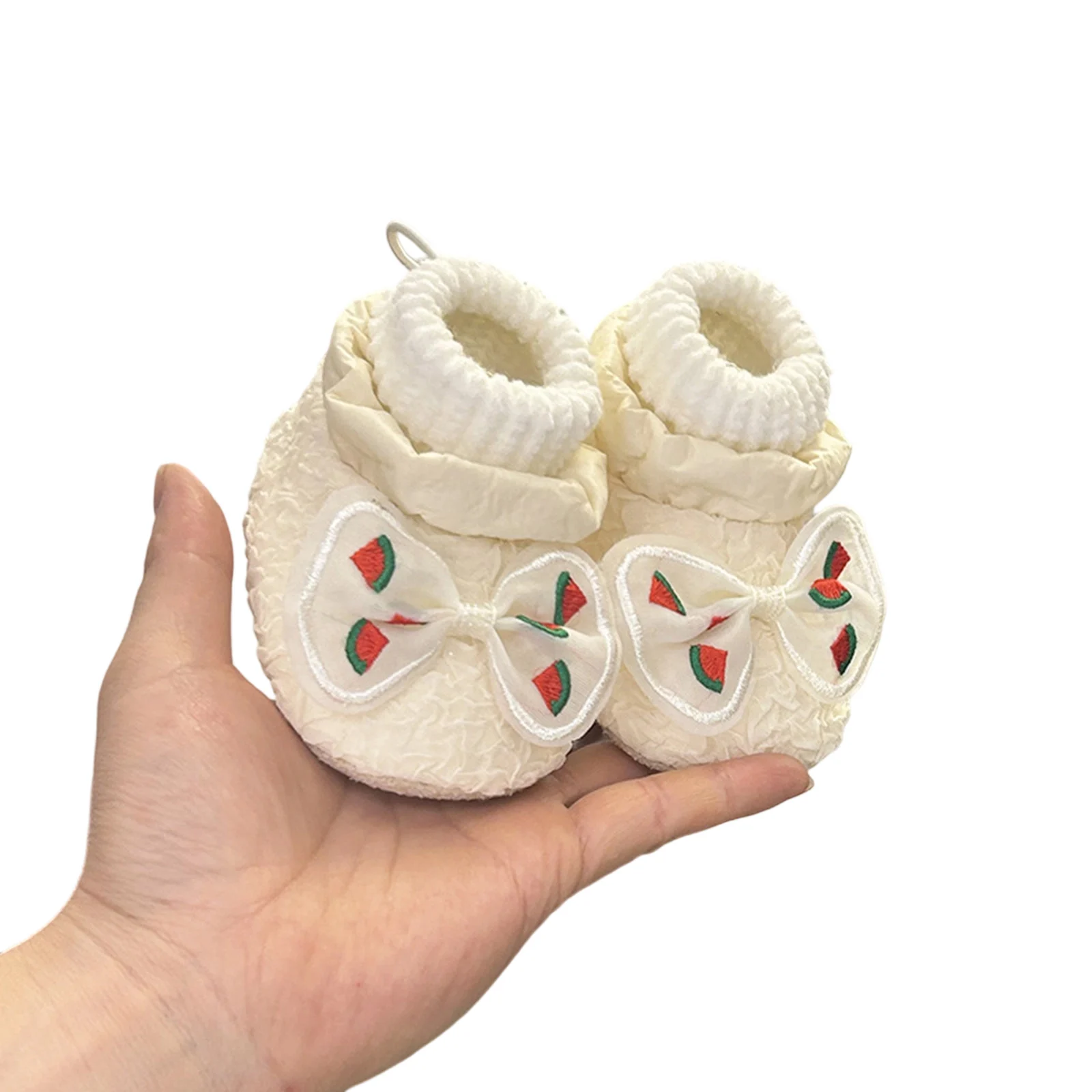 

Осенние носки для маленьких девочек, обувь с милым бантом, нескользящая мягкая подошва, обувь для первой ходьбы, детские пинетки