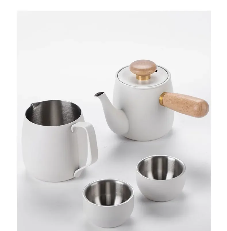 New Arrival Luxury Coffee Tea set Portable Travel  Maker  with Cups, Pot, Canister Great Gift for Parent, Friend