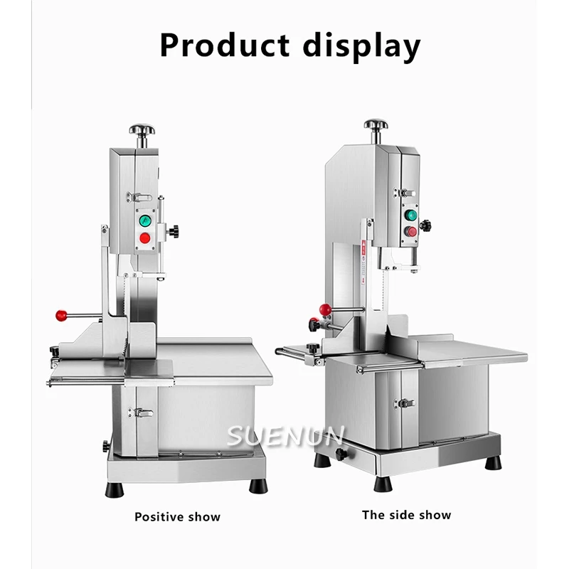 Handlowa piła do kości ze stali nierdzewnej pulpit elektryczny do cięcia wołowiny i baranina Chop Bone domowe jedzenie robot kuchenny 750W-1200W