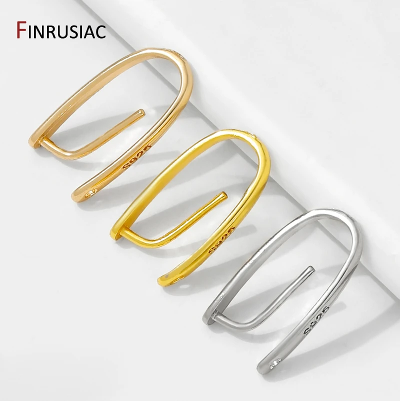 14/18K Gold Plated Brass Pendant Clip Pinch Bail Clasp Charm Connectors For DIY Necklace Jewelry Making Accessories