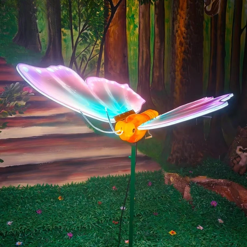 

Light Emitting Diode Giant Glowing Butterfly Mobile Color Design Christmas Party Decor Bright Decor IP65 Rating