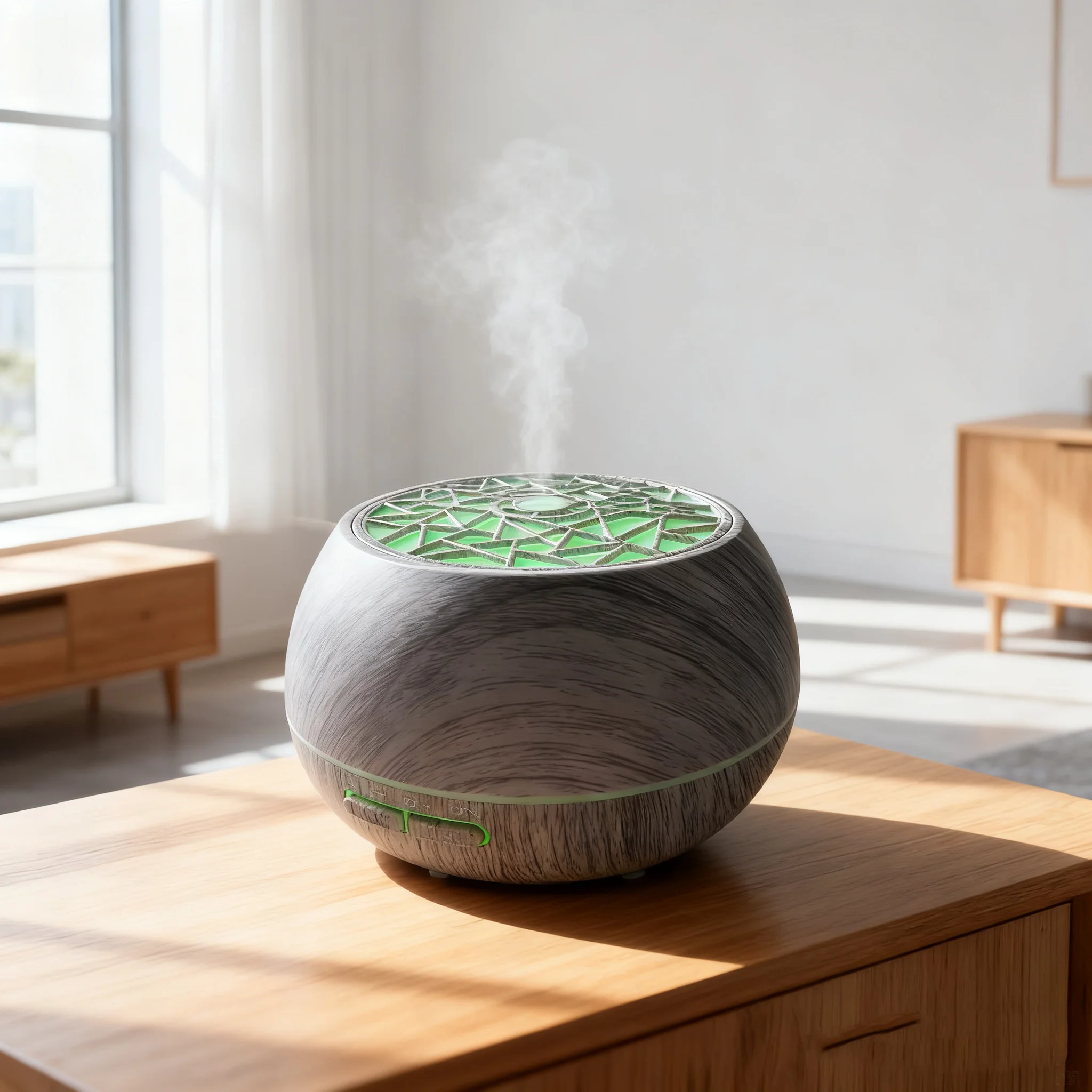 

550ml ​​Ultrasonic Humidifier with 7 Colors LED Lights Aromatherapy Essential Oil Diffuser large Water Tank​​