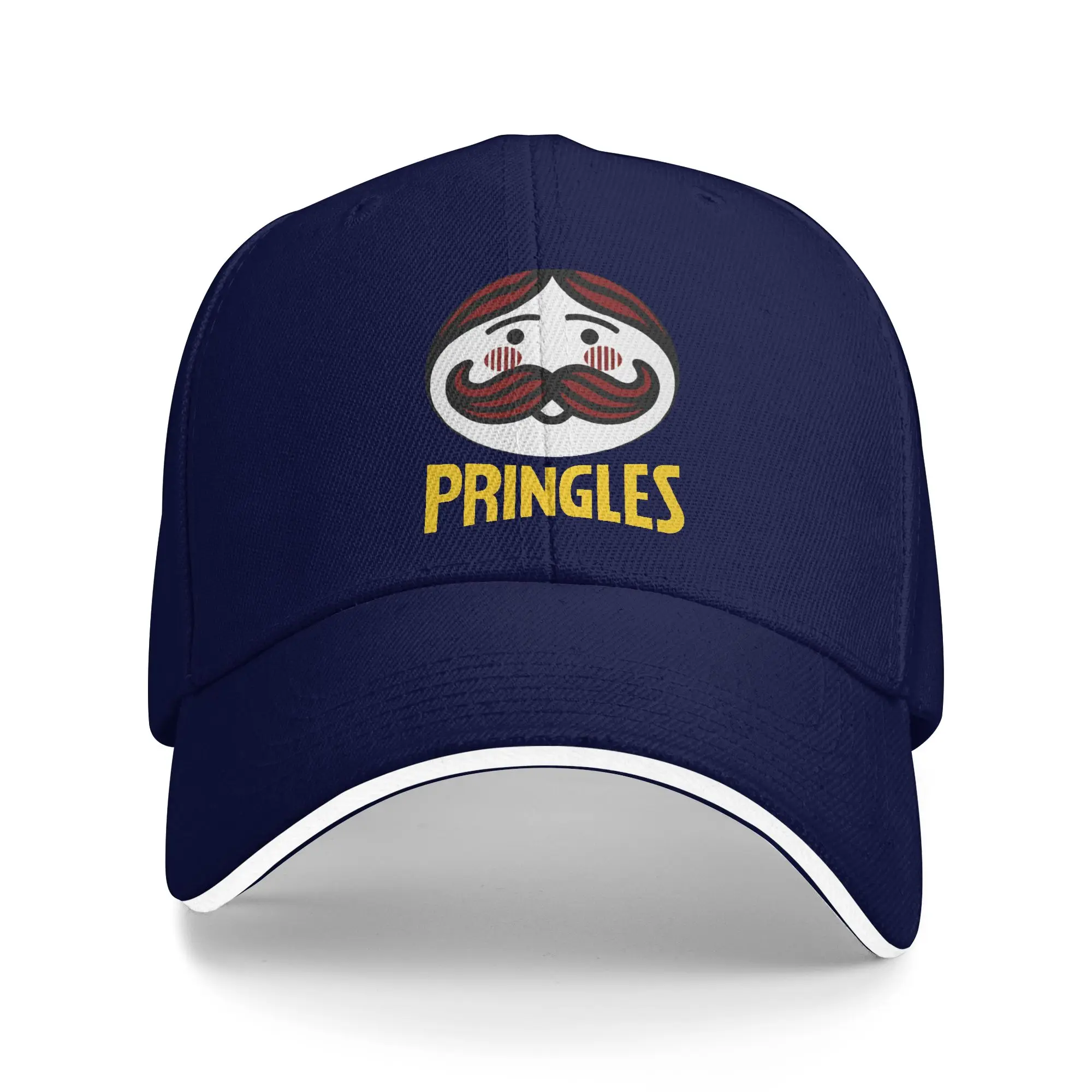 Gorra de béisbol con logotipo de Pringles, gorras de Hip Hop retro ajustadas de verano para adolescentes unisex, gorra Snapback para deportes al aire libre