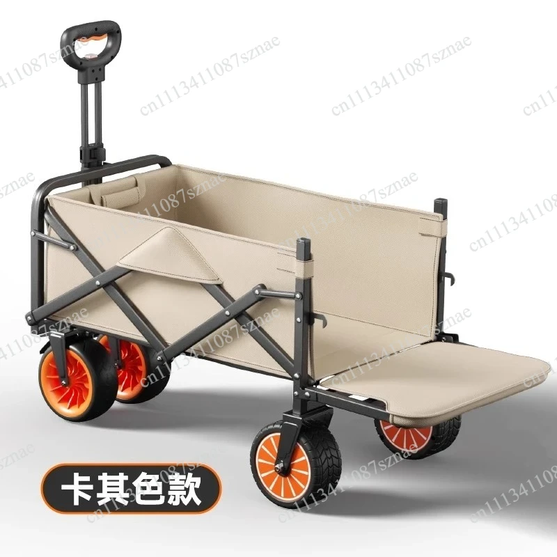 carrello elettrico Electric Camper Hand Push Power Outdoor Camp Picnic Camping Folding Cart Travel Picnic Trailer 전동카트