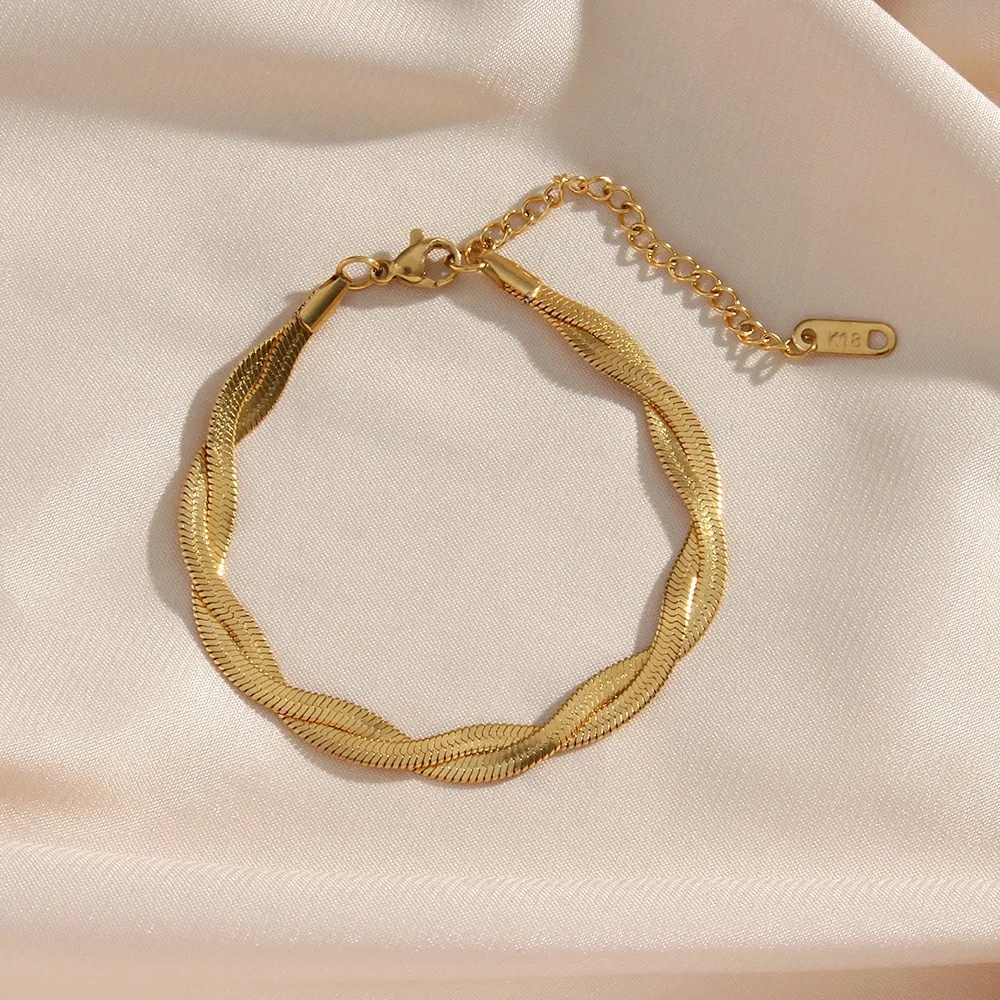 New Fashion Trend Unique Design Stainless Steel Elegant Delicate Cross Wrap Bracelet Women Jewelry Party Premium Gift Wholesale