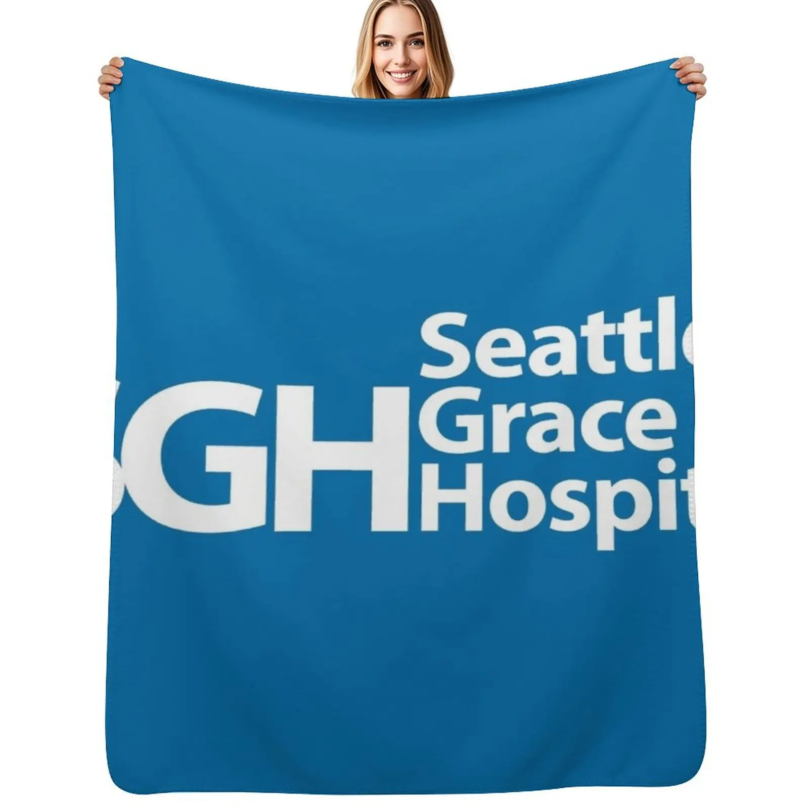 

Seattle Grace Hospital Throw Blanket funny gift Moving cosplay anime Blanket