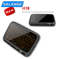 H18 Mini Full Touch Screen 2.4GHz Air Mouse Touchpad Backlight Wireless Keyboard Plug And Play Smart QWERTY Keyboard for IPTV