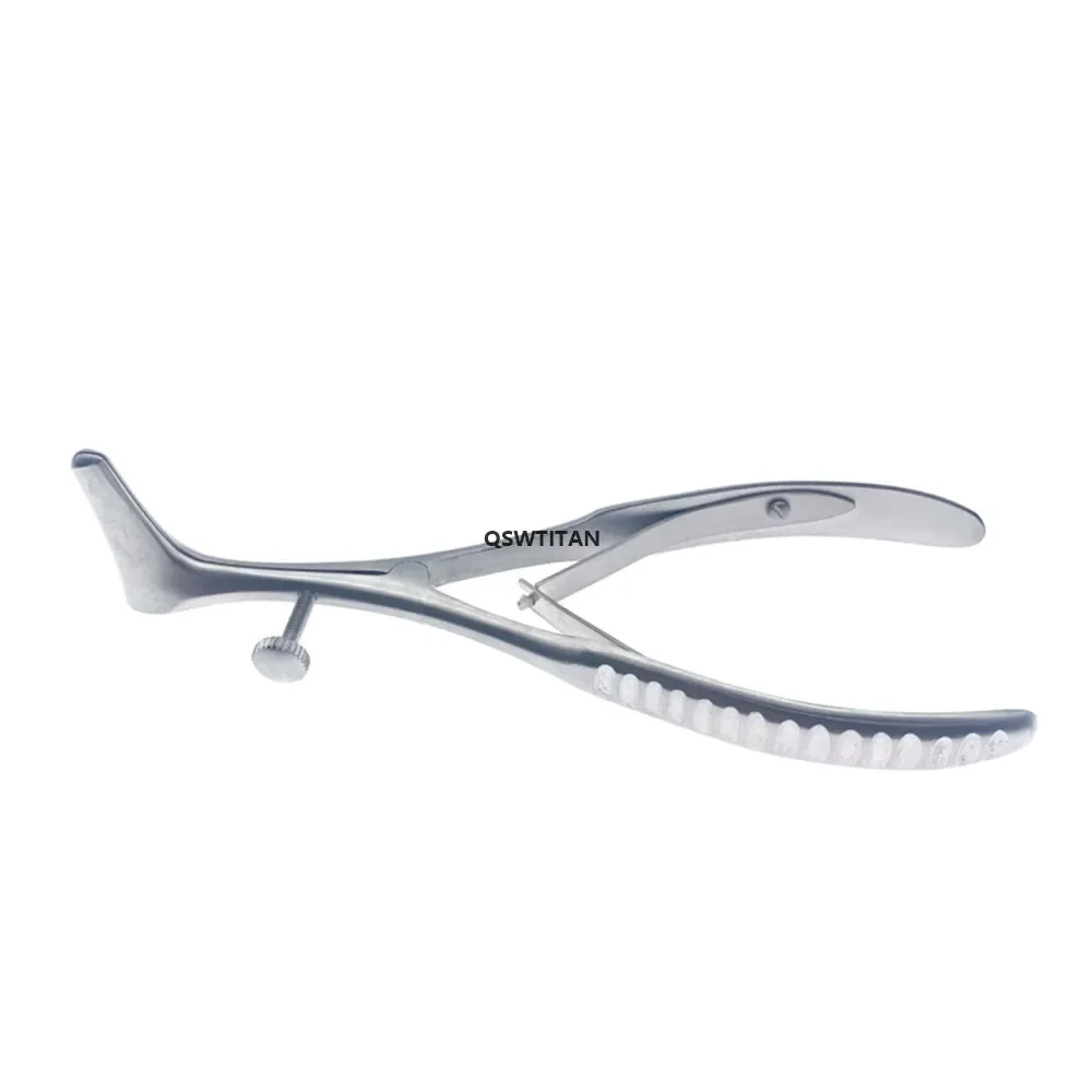 QSWTITAN Nose Mirror Speculum Lens Nostril Pliers Stainless Steel Nasal Expander Nasal Speculum Forceps Nasal Cavity Examination