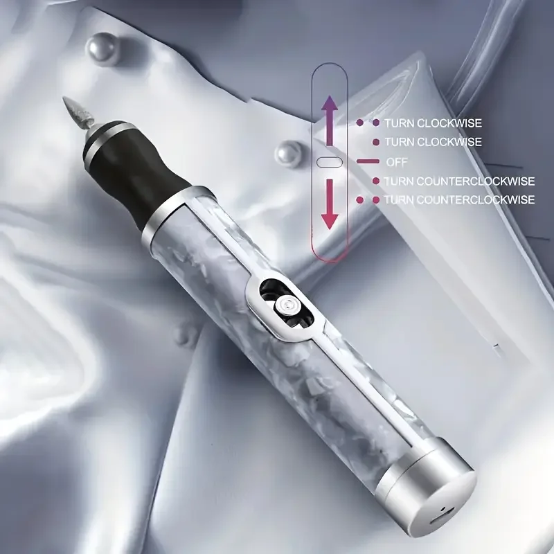 プロ用アクリルネイルドリル、USB電動ネイルドリルマシン、ジェルネイル＆ホームサロン用電動ネイルファイルキット、ネイルアートペ