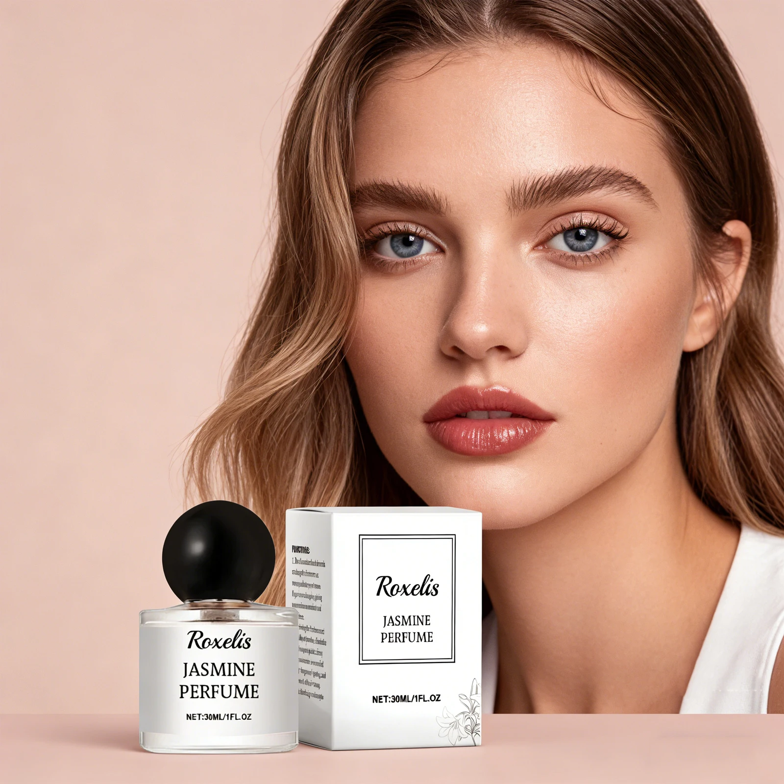 

ROXELIS 30ml Jasmine Perfume Fresh Elegant Minimalist Packaging Pure Jasmine Fragrance Enhances Female Charm Ideal for Daily