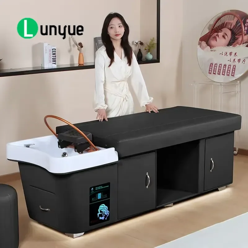 Custom Thai Massage Bed Shampoo Bed Spa Equipment for Hair Washing Station Durable Waterproof Comfortable Professional