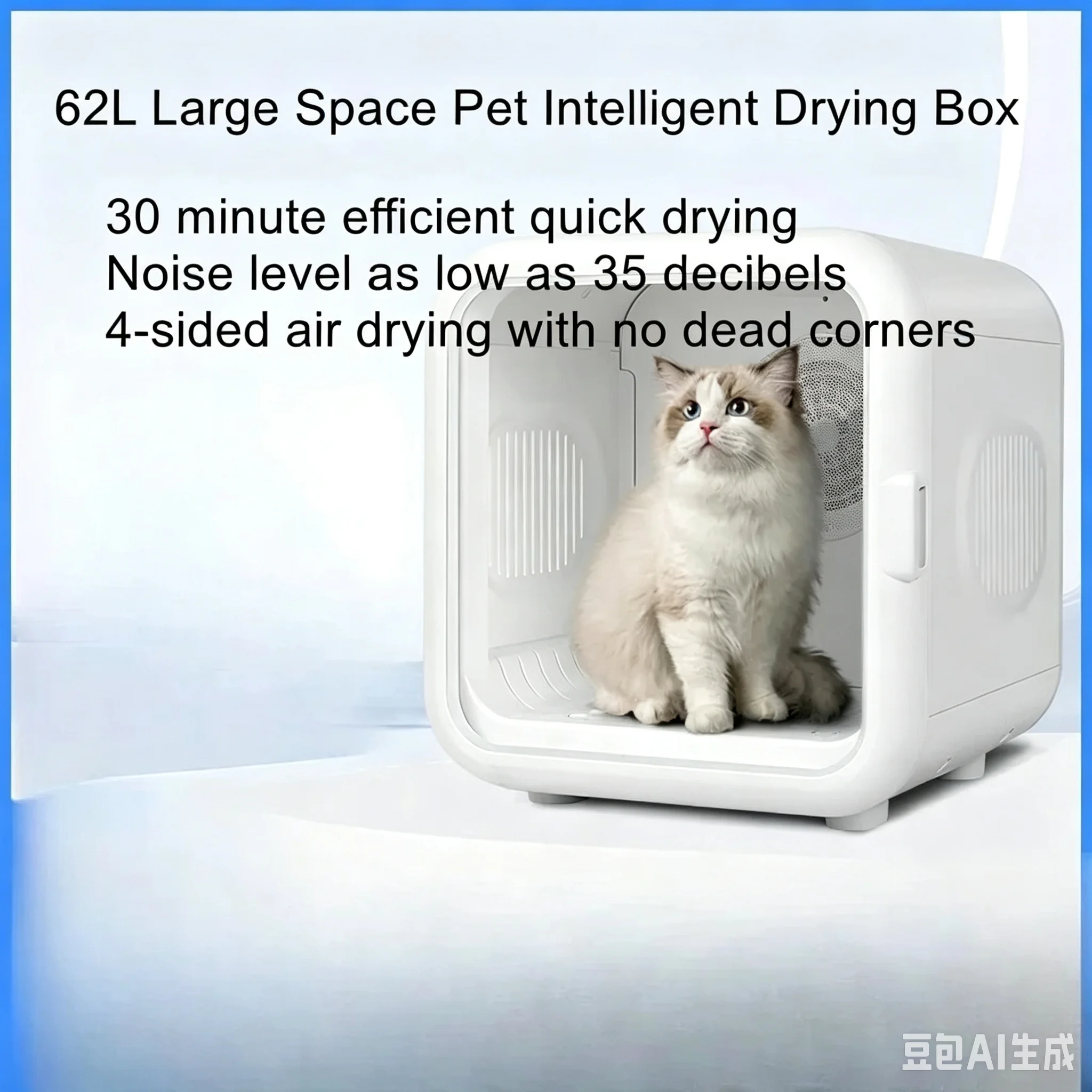 Pet Drying Box Intelligent Cat and Dog Dryer Automatic Pet Water Blower High Power Pet Constant Temperature Drying Box