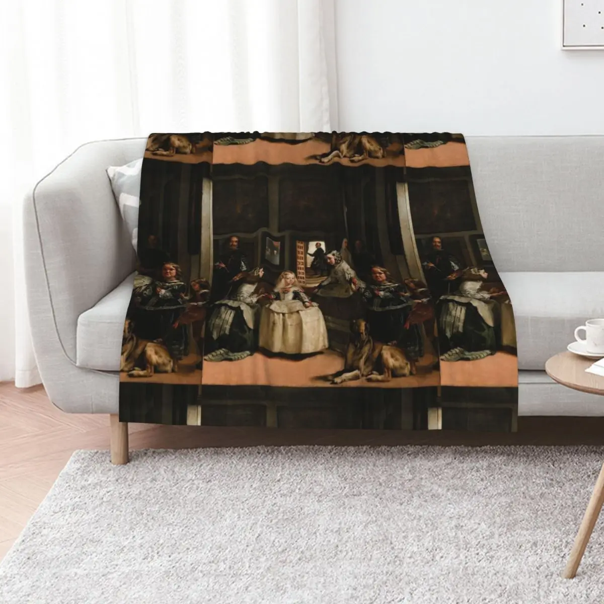 Las Meninas Diego Velazquez Throw Blanket cosplay anime Flannel Fabric Kid'S Hairys blankets and throws anime Blankets