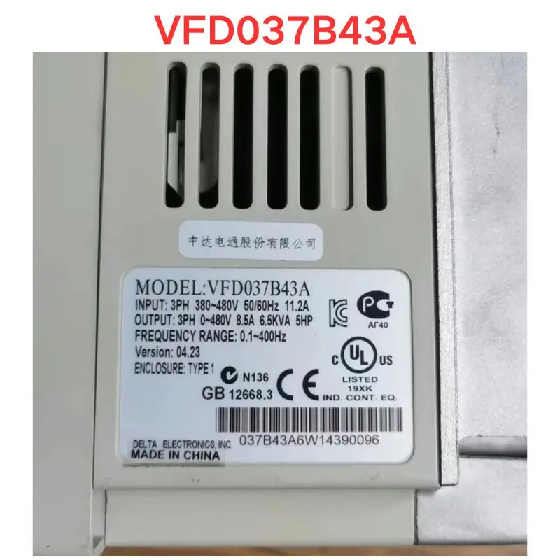 

Б/у инвертор VFD037B43A Функциональный тест ОК Быстрая доставка