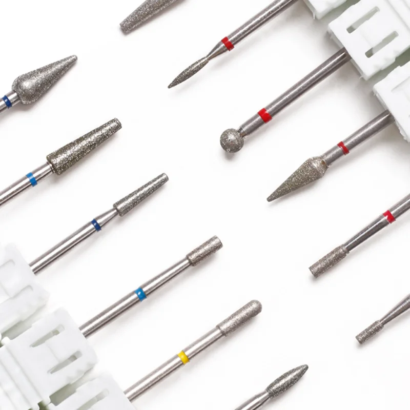 Broca de diamante para unhas, fresa para limpeza de unhas, gel, ferramenta de remoção de transbordamento, pedicure, arte de unha, acessórios de broca, ferramenta de manicure