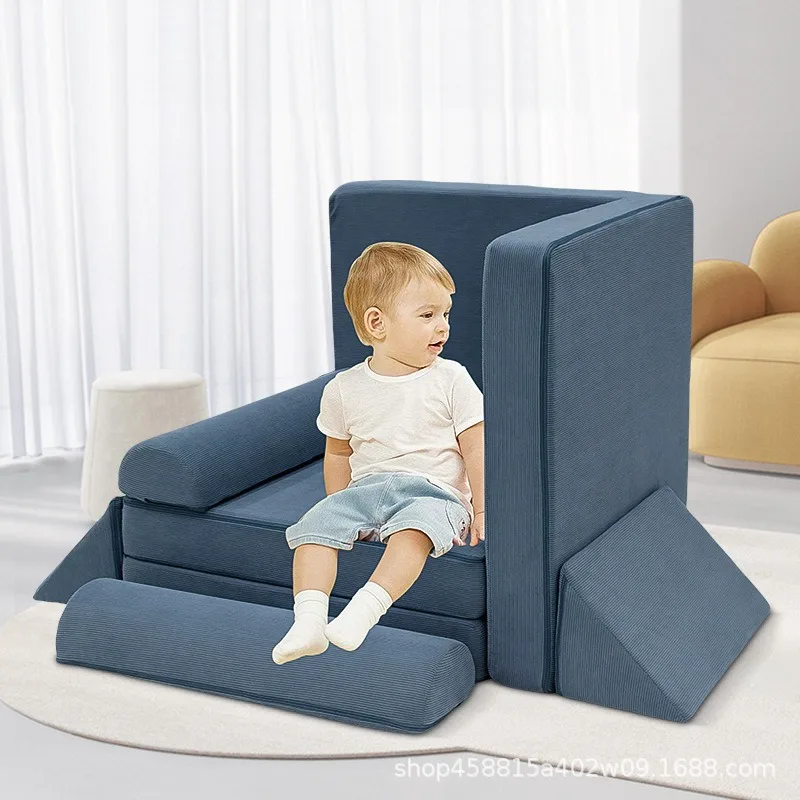 Corduroy 6-piece family children's leisure activities 3-10 years old children's building block sofa
