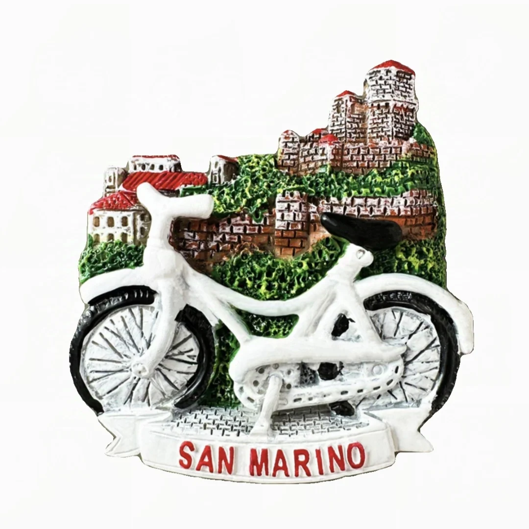 Europe San Marino Fridge Magnets Tourism Souvenir Refrigerator Magnets Sticker Collection Handicraft Decoration Articles