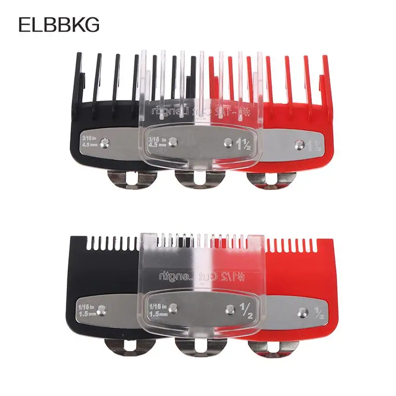 2pcs Hair Clipper Guide Comb Cutting Limit Combs Standard Guards Attach Parts Electric Clippers Accessories