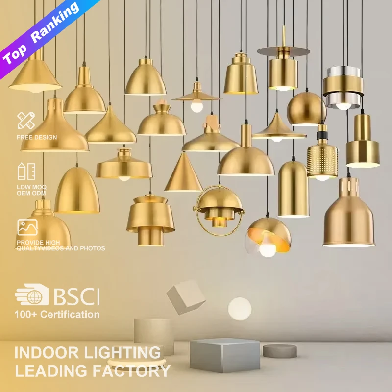 

Dining Room Kitchen Light Fixtures Modern Hanging Lamp Loft Restaurant Luxury Decor Nordic Gold Pendant Lights