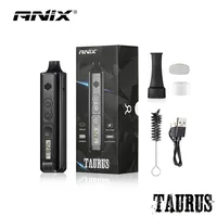 Dry Herb Vaporizer Electronic Cigarette TAURUS Vape Pen 1300mAh Battery Kit Herbal Vaporizer Vapor Black Mamba BLK Curer ANIX