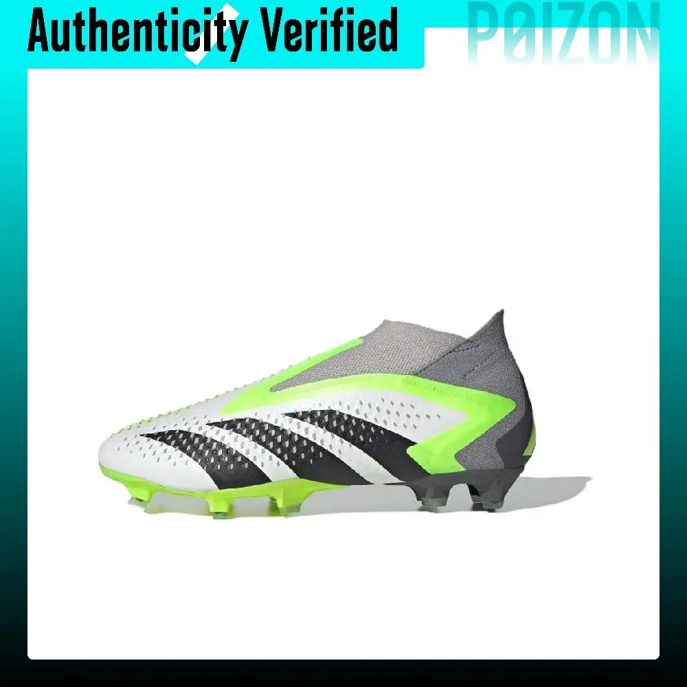 Adidas Predator Accuracy Soccer Shoes Unisex Low Top White/Black GZ2604