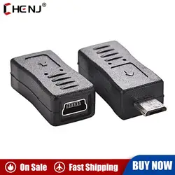 1pc Micro USB Male to Mini USB Female Adapter Connector Converter Adaptor for Mobile Phones MP3