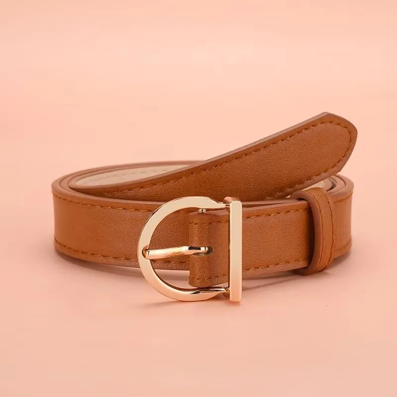 Damengürtel, modisch, hochwertiger Dornschließe-Gürtel, echter Luxus, weicher PU-Ledergürtel, Damenpaar mit Hosen, Jeans, für ideales Geschenk – Detail 6